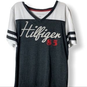 Tommy Hilfiger 85 V-Neck Short Sleeve Shirt Sz M